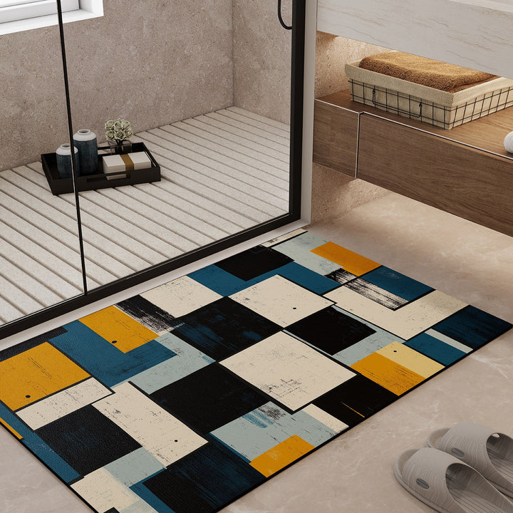 Geometric Pattern Bath Mat Kalsten