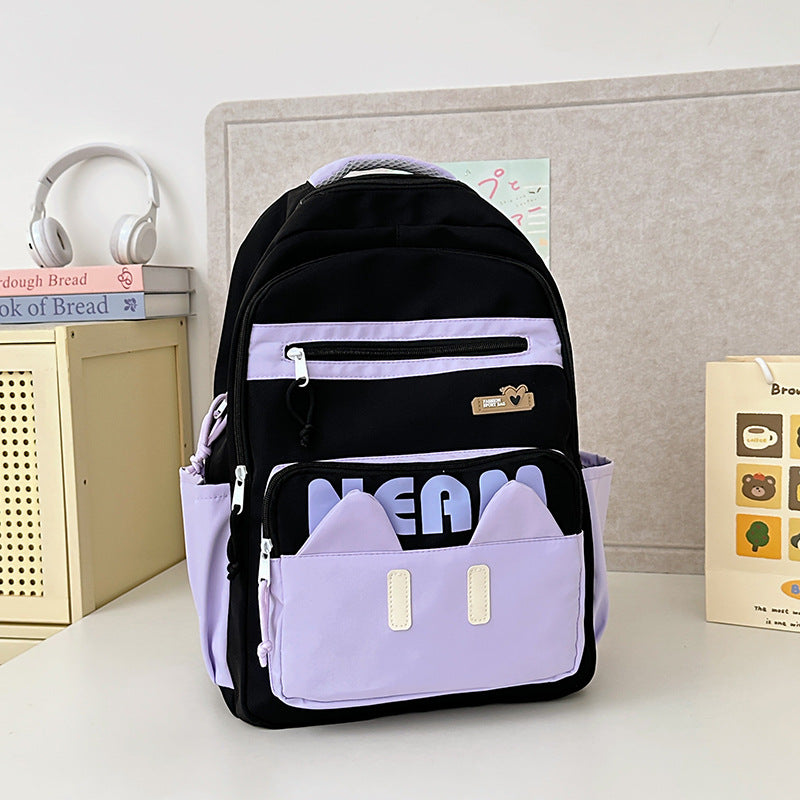 Cute Cat-Themed Backpack