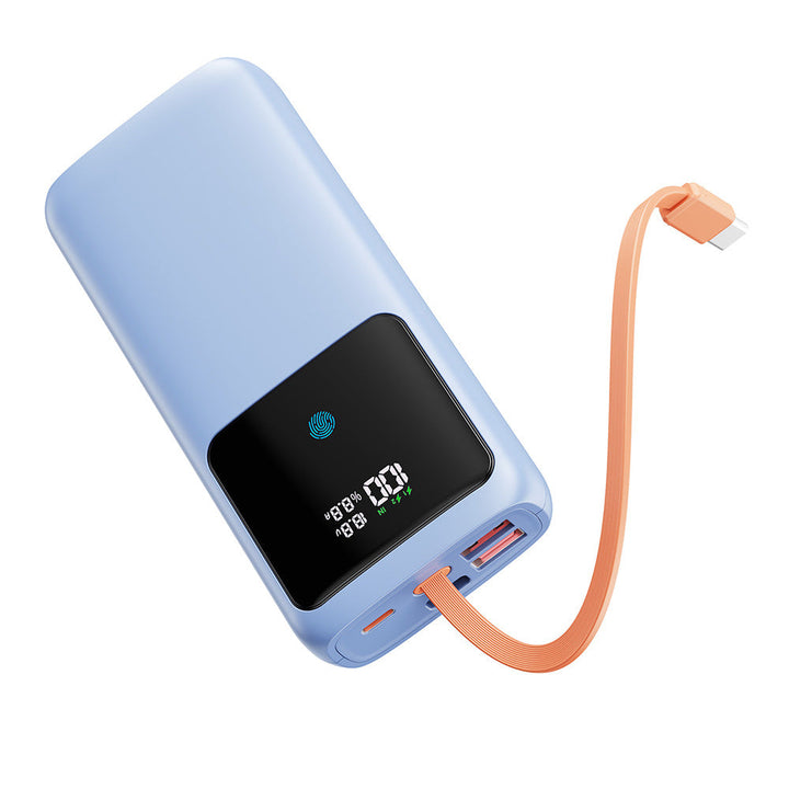 Power bank with LED display and integrated charging ports Kalsten