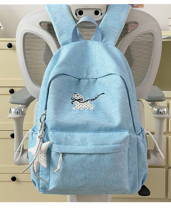 Embroidered Casual School Backpack