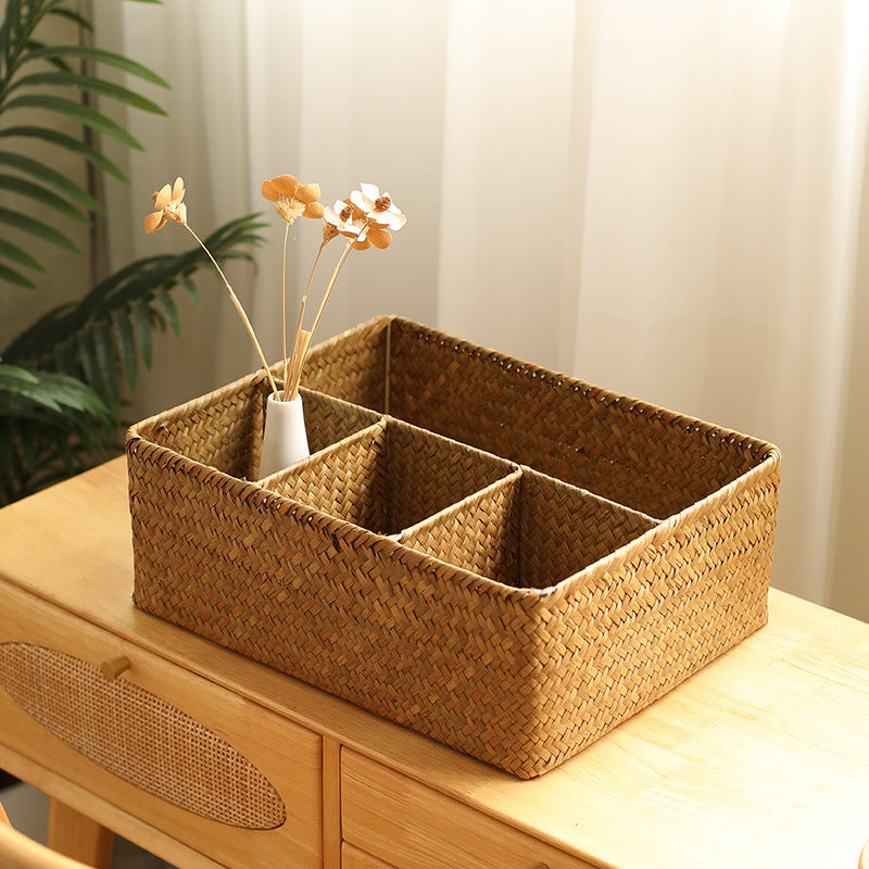 Unisex Versatile Storage Basket with Three Compartments Kalsten