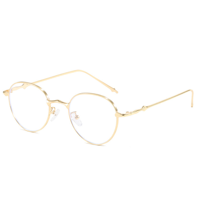 Ladies elegant round sunglasses with stylish metal frame Kalsten