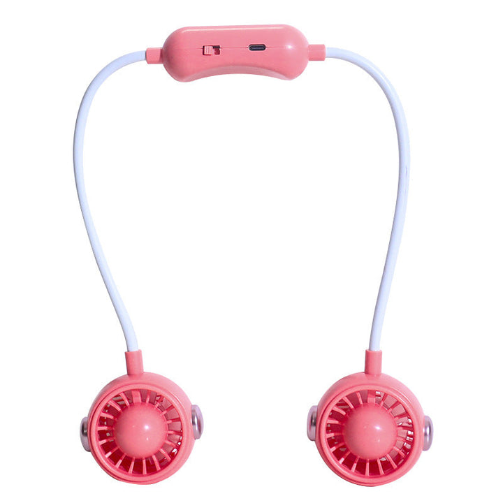 Women's Portable USB Neck Fan with Flexible Holder Kalsten