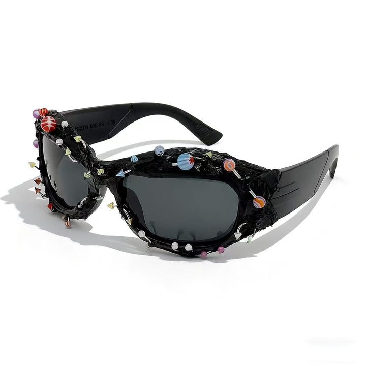 Ladies sunglasses with creative decor and distinctive frame Kalsten