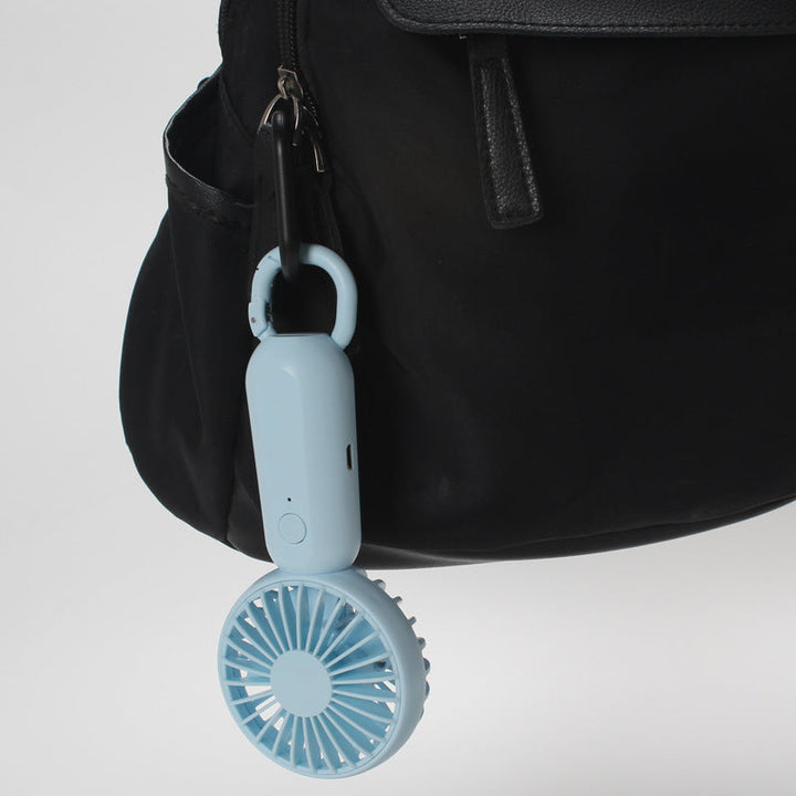 Unisex portable mini hand fan with USB charging and carrying strap Kalsten