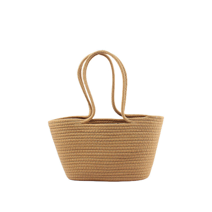 Basket bag with playful lace accent Kalsten