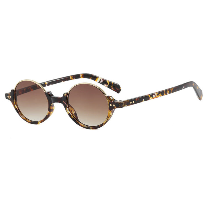 Women's round sunglasses with elegant plastic frame Kalsten