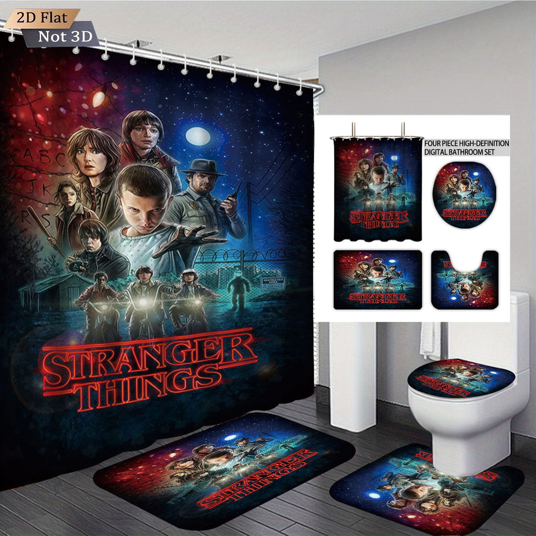 Stranger Things Adventure-Themed Digital Bathroom Set Kalsten