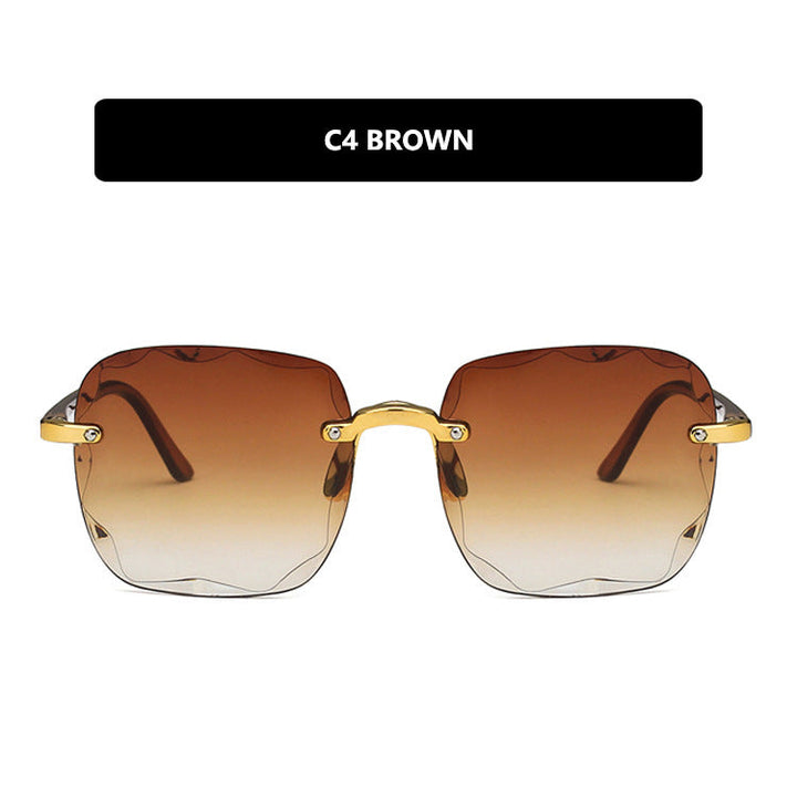 Women's trendy square sunglasses with luxurious metal frame Kalsten