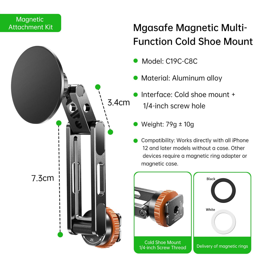 Unisex Magnetic Multi-Purpose Camera Shoe Mount Kalsten