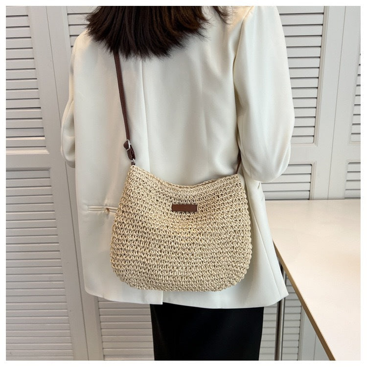 Handbag Made of High-Quality Macrame with Padded Shoulder Strap Kalsten