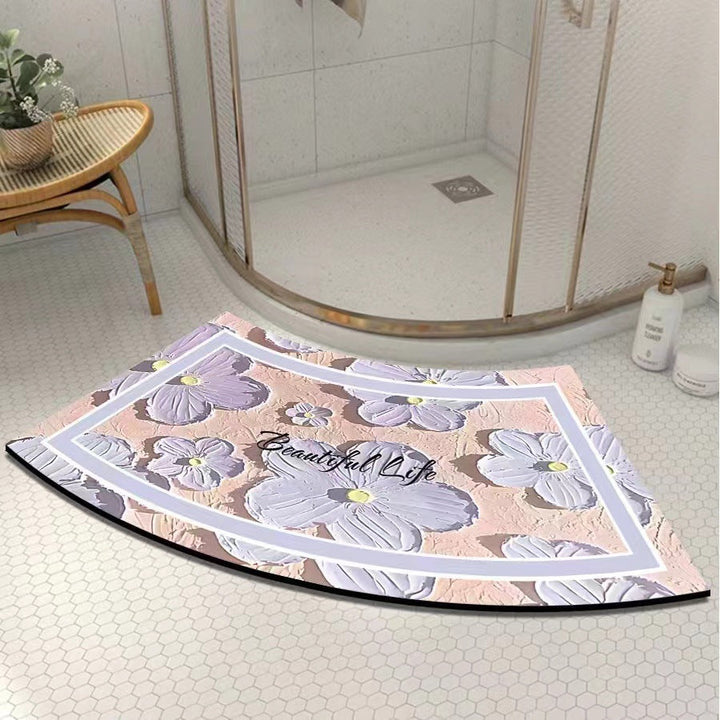 Artistic Curved Bath Mat Kalsten