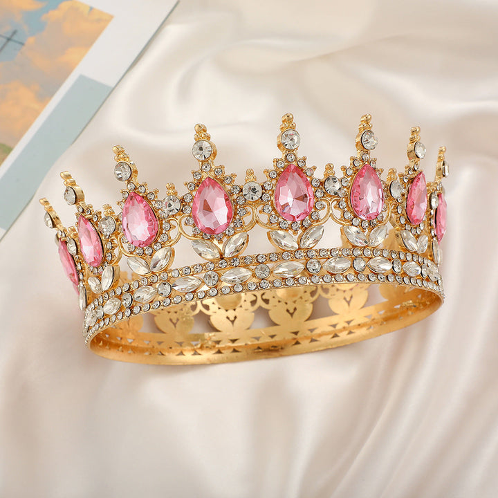 Ladies Luxurious Festive Crown with Shining Gemstones Kalsten