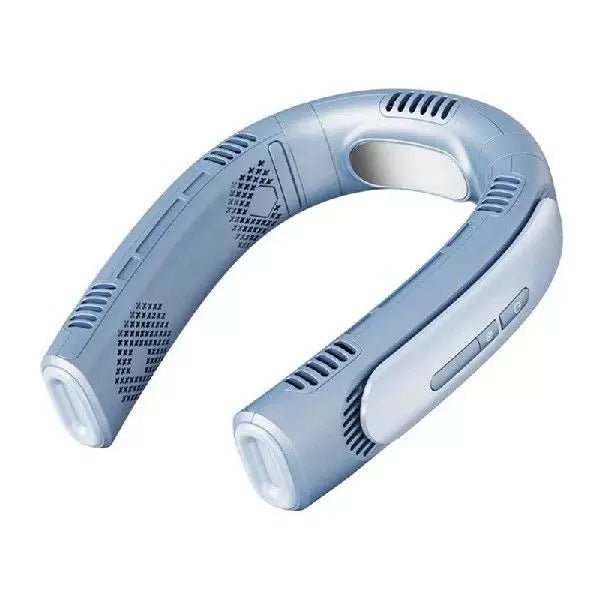 Unisex one size portable rechargeable bladeless neck fan with adjustable airflow and quiet brushless motor Kalsten
