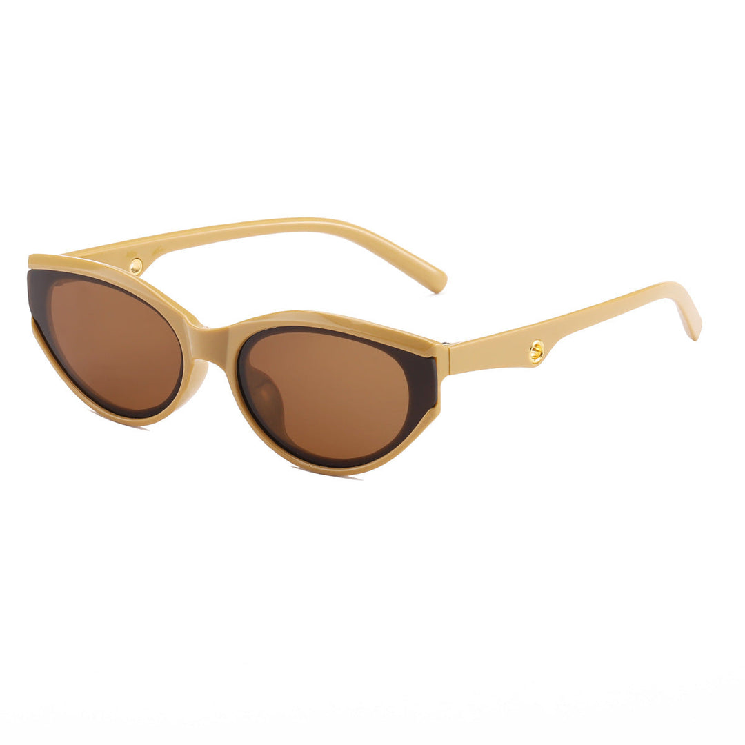 Women's Cat-Eye Sunglasses with Transparent, Modern Design Kalsten