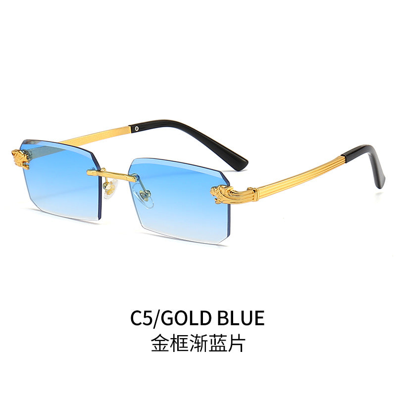 Ladies Fashion Sunglasses with Faceted Frame and Luxurious Accents Kalsten