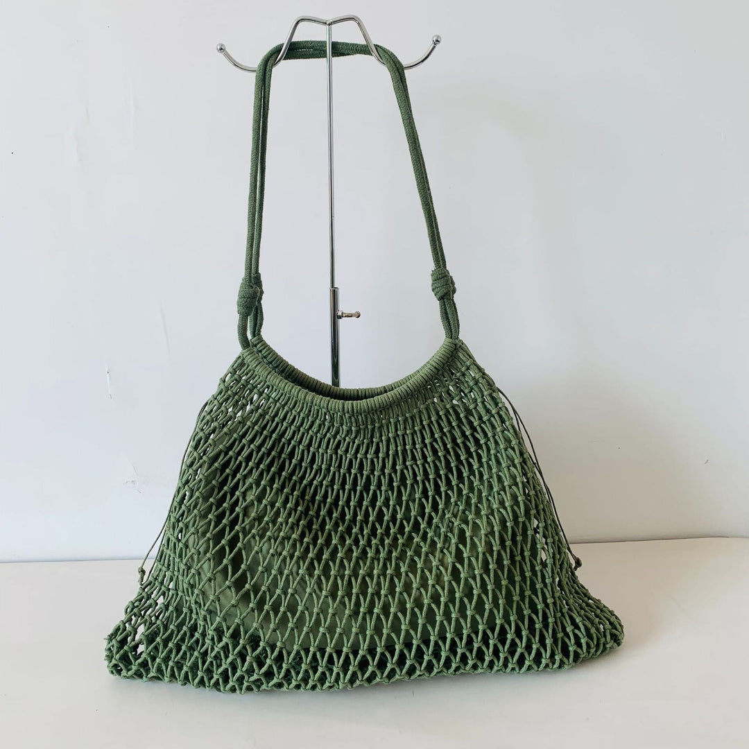 Mesh Beach Tote with Adjustable Drawstring Kalsten