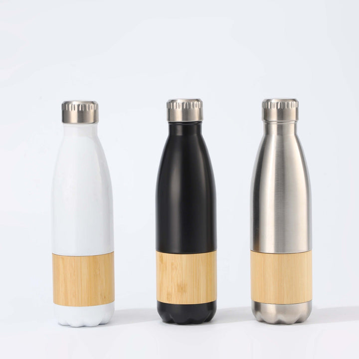 Women Stainless Steel Drinking Bottle with Bamboo Application Kalsten