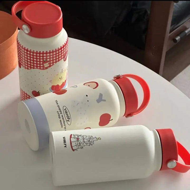 Ladies' insulation drinking bottle with creative animal design and practical flip lid Kalsten