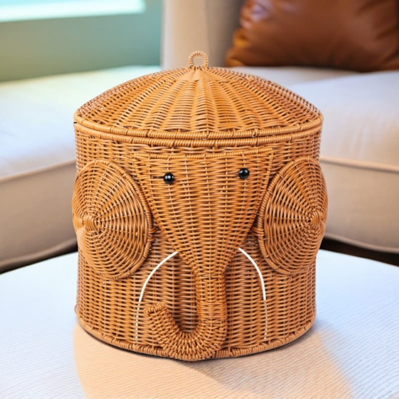 Women Playful Elephant Basket Kalsten
