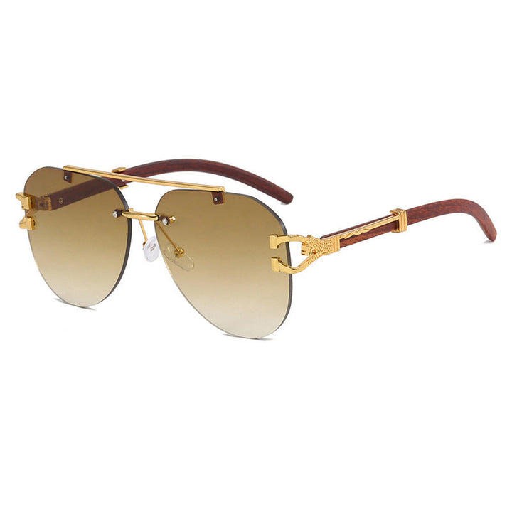 Women's sunglasses with elegant design and wooden accents Kalsten