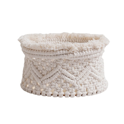 Decorative Macrame Storage Basket Acalora