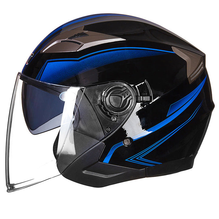 Full-Face Motorcycle Helmet with Integrated Visor Kalsten