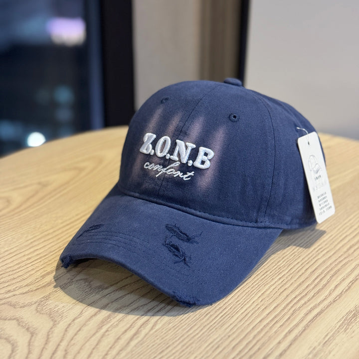 Unisex Distressed Cotton Baseball Cap Kalsten