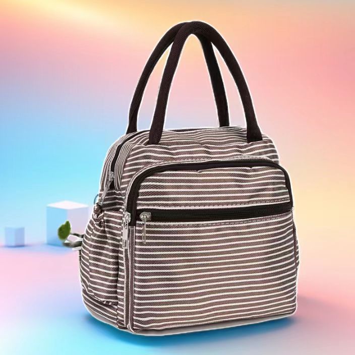 Cat Print Multi-Pocket Tote Bag Kalsten