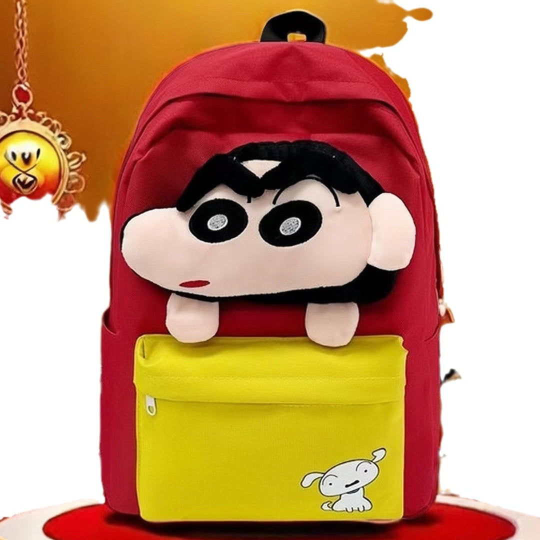 Plush backpack with character design Kalsten