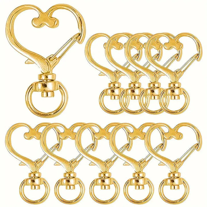 Heart-Shaped Snap Hook Clips Kalsten