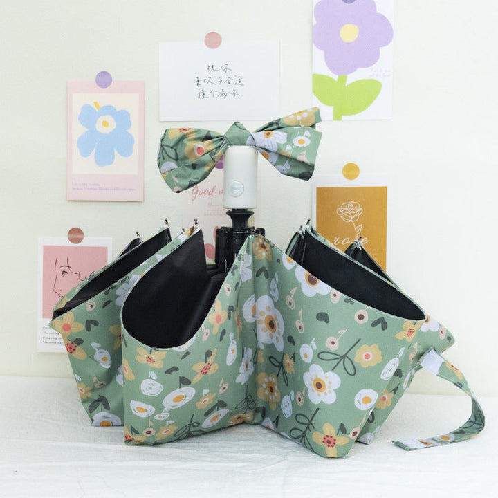 Women's Foldable Umbrella with Colorful Floral Patterns Kalsten