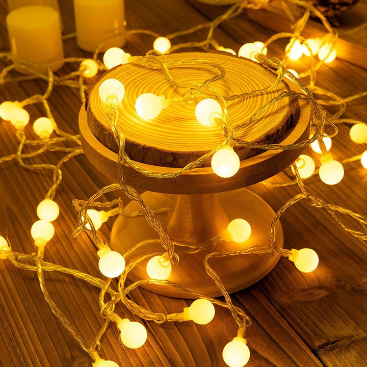 Globe LED String Lights With Waterproof Copper Wire And Textured Clear Bulbs Kalsten