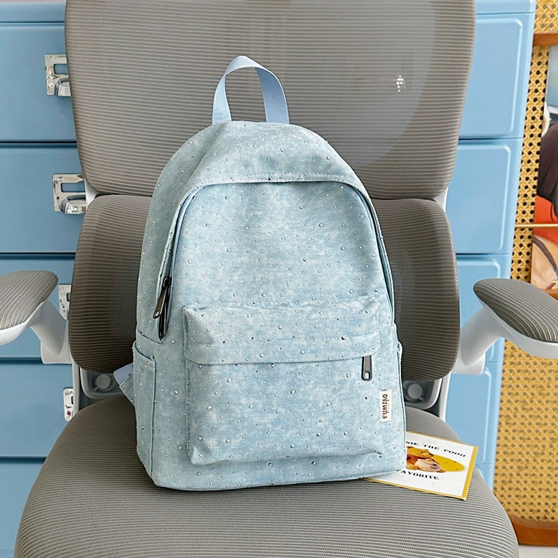 Casual Lightweight Backpack with Polka Dot Design Kalsten