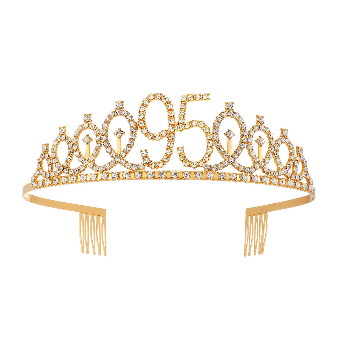 Women's Crystal-Embellished Tiara with Elegant Design Kalsten