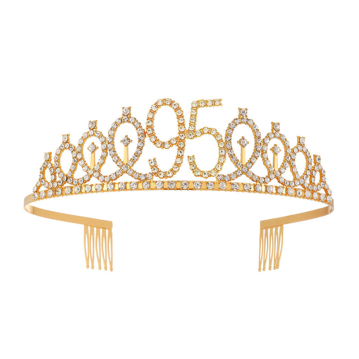 Women's Crystal-Embellished Tiara with Elegant Design Kalsten