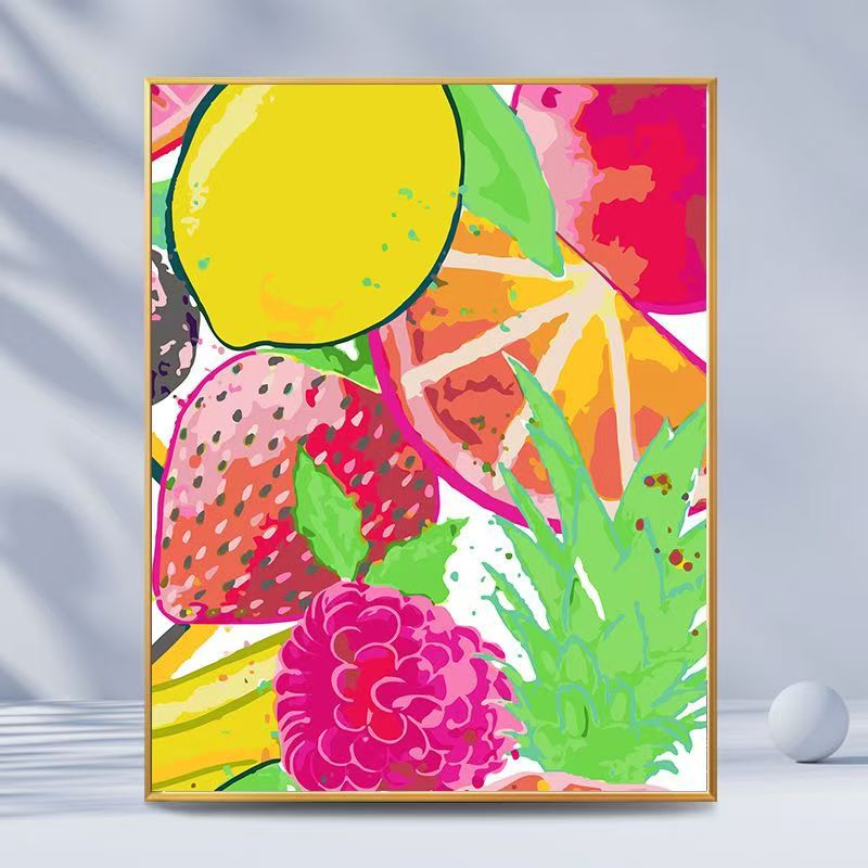 Citrus-Inspired Graphic Art Print Kalsten