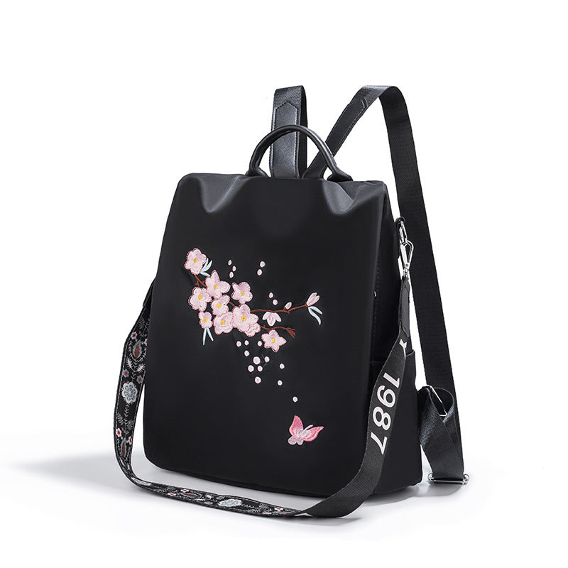 Embroidered Floral Backpack Kalsten