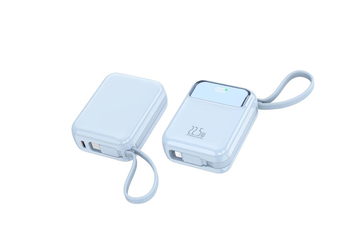 Compact power bank with multifunctional connection and digital charging display Kalsten
