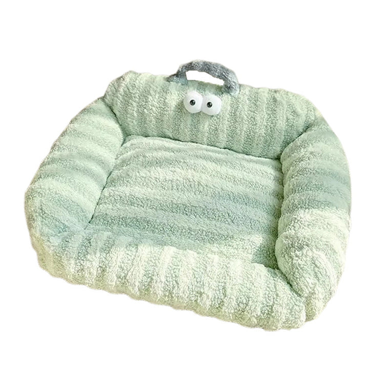 Plush Cartoon-Inspired Dog Bed