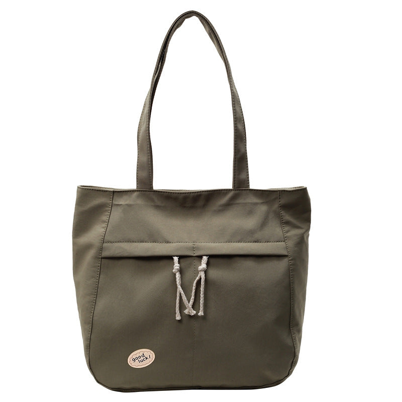 Casual Multi-Pocket Canvas Tote Bag Kalsten