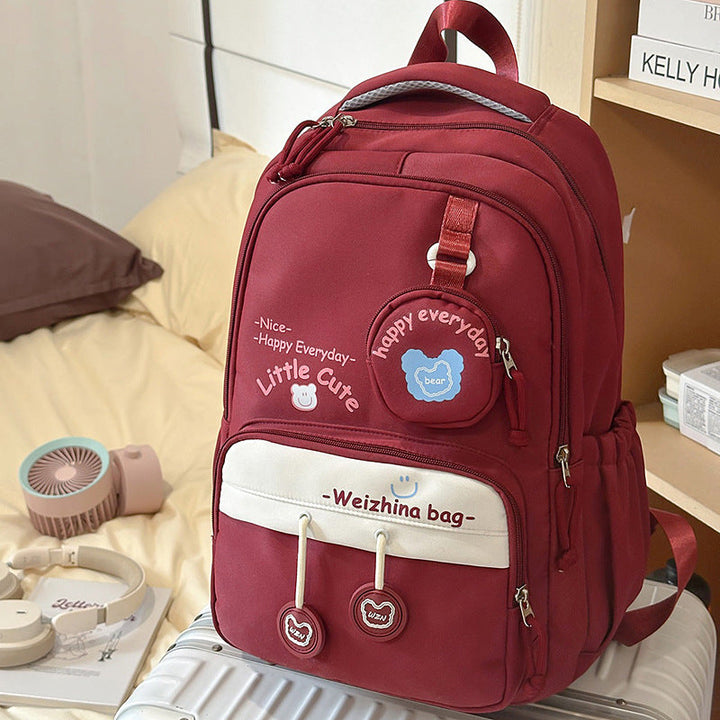 Cute Plush Companion School Backpack