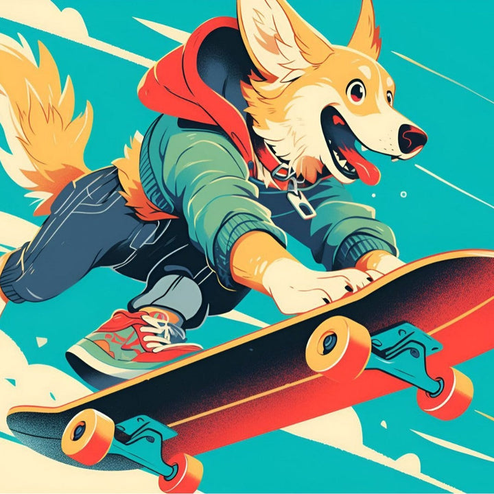 Unicorn-Themed Graphic Skateboard Kalsten