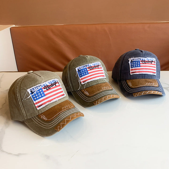Women's Vintage-Inspired Distressed Baseball Cap Kalsten