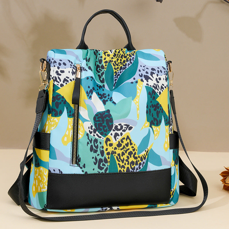 Floral Print Multi-Pocket Backpack Kalsten