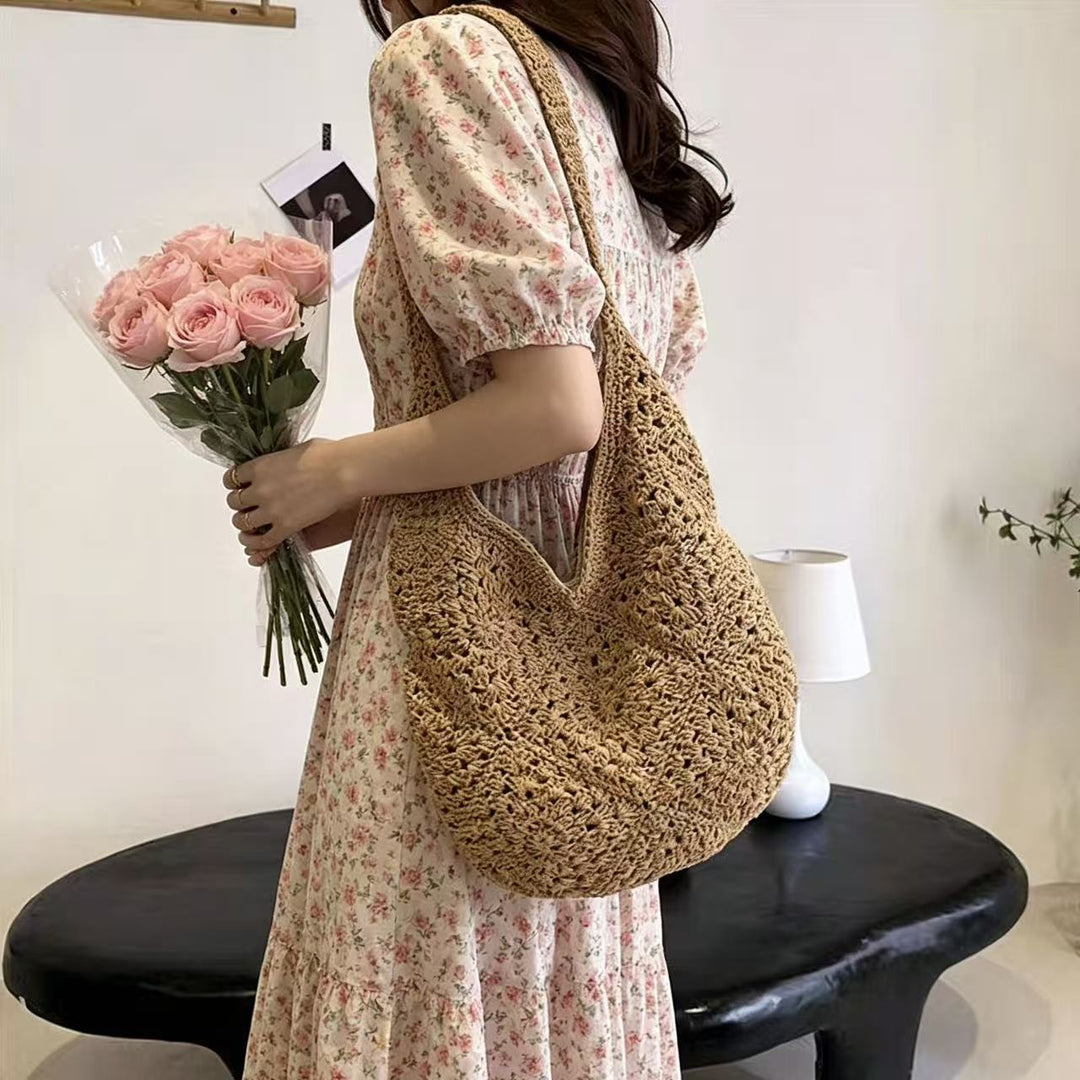 Shoulder bag with unique crochet pattern Kalsten