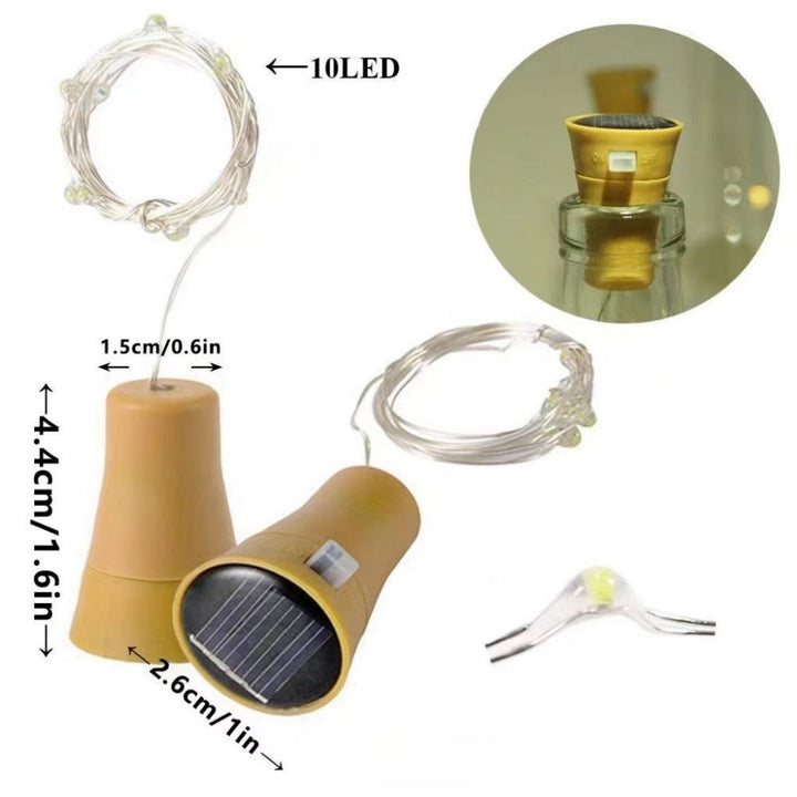 LED Bottle Stopper Fairy String Lights With Waterproof Battery Cap And Flexible Copper Wire Kalsten