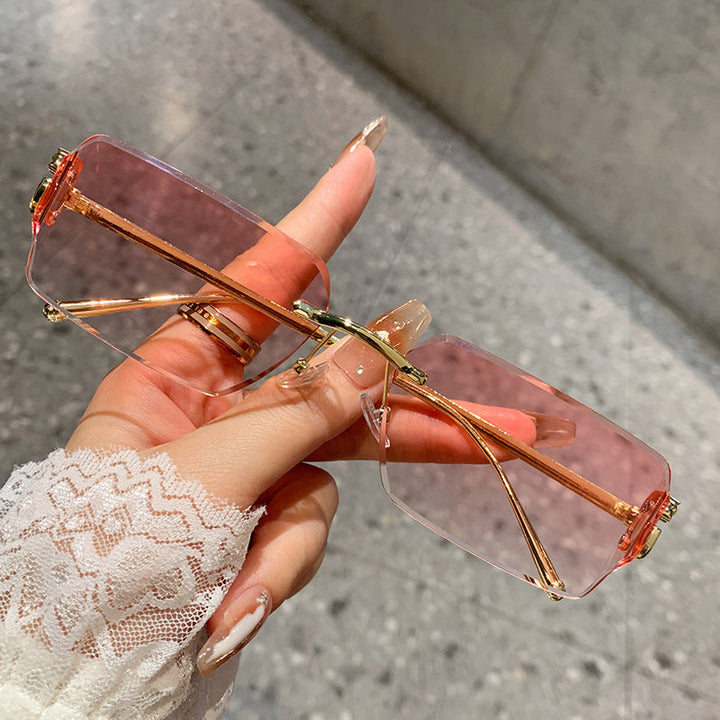 Women's oversized sunglasses with high-quality metal frame and polarized lenses Kalsten