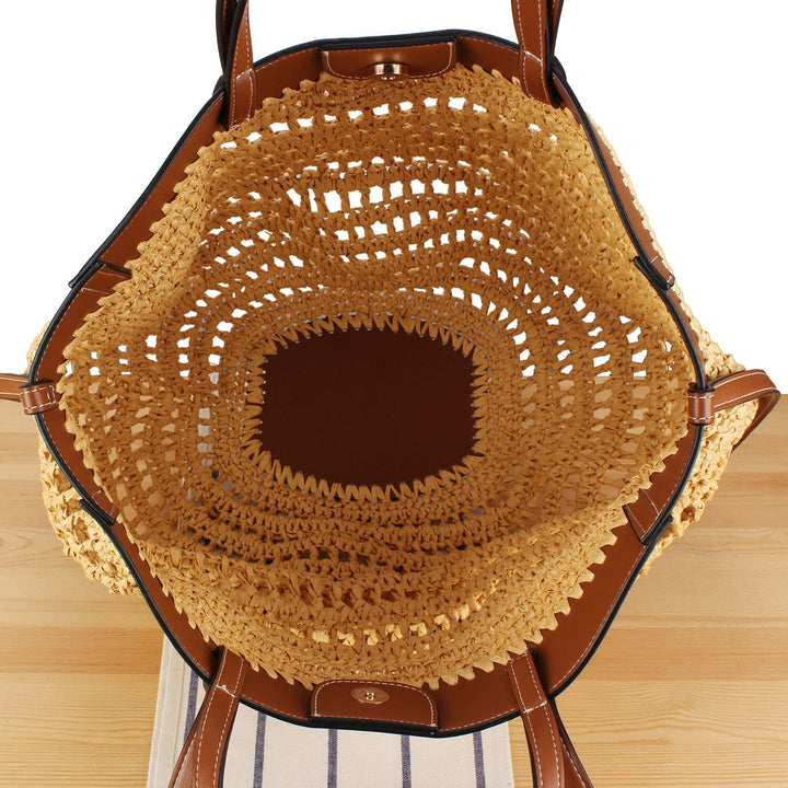 Braided Shoulder Bag with Elegant Leather Detail Kalsten