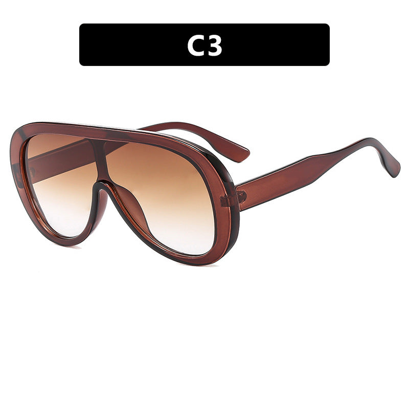 Women’s futuristic sports sunglasses with wide lens and UV protection Kalsten